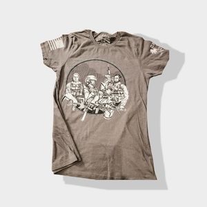 Grunt Style Graphic T-Shirt, Large, Gray